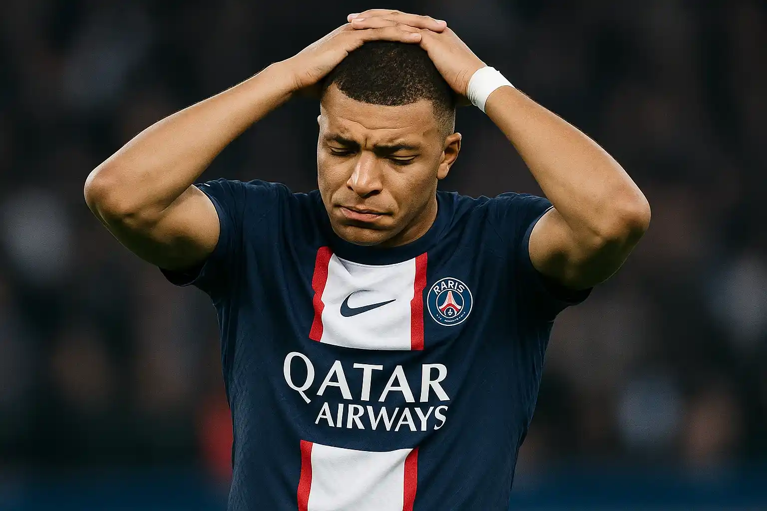 Kylian Mbappe thất vọng với phong độ của mình